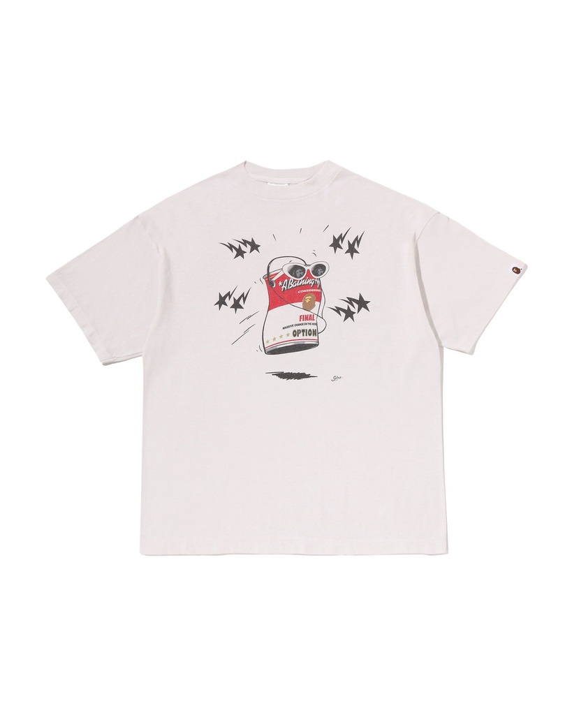 BAPE® x Saint Mxxxxxx Dancing Can Tee 大金剛猿人頭短袖T恤（白）