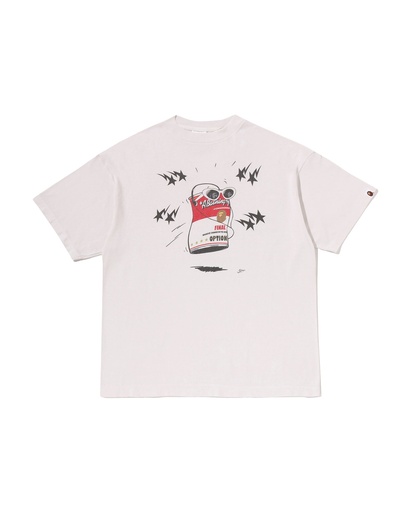 [0ZXTEM904091R-WH] BAPE® x Saint Mxxxxxx Dancing Can Tee 大金剛猿人頭短袖T恤（白）